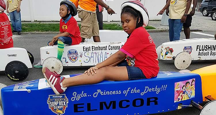 The Soapbox Derby with Elmcor participant