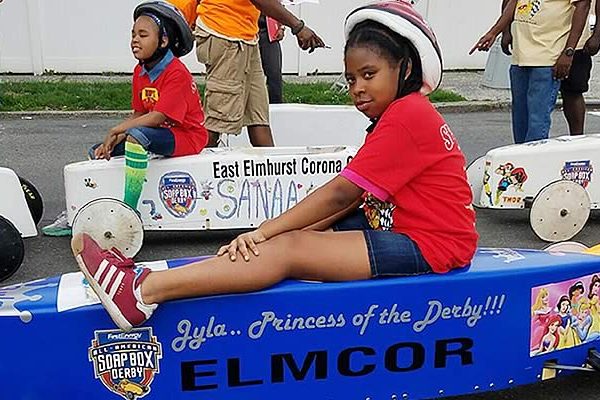 The Soapbox Derby with Elmcor participant