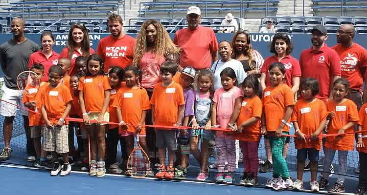 Serena Williams surprise campers at area youth camp group